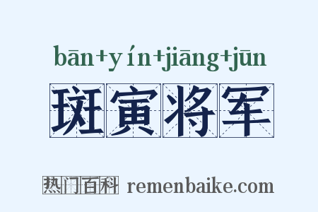 斑寅将军是什么意思的图片